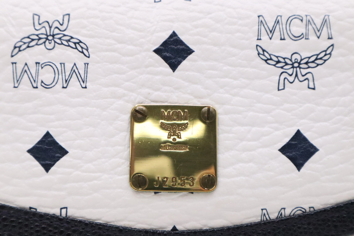 MCM Mini Crossbody Bag in White Visetos Canvas