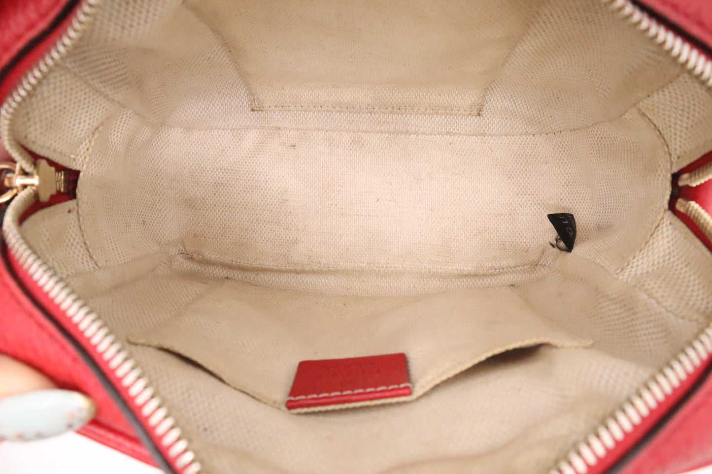 Gucci Soho Disco Crossbody Bag in Red Leather