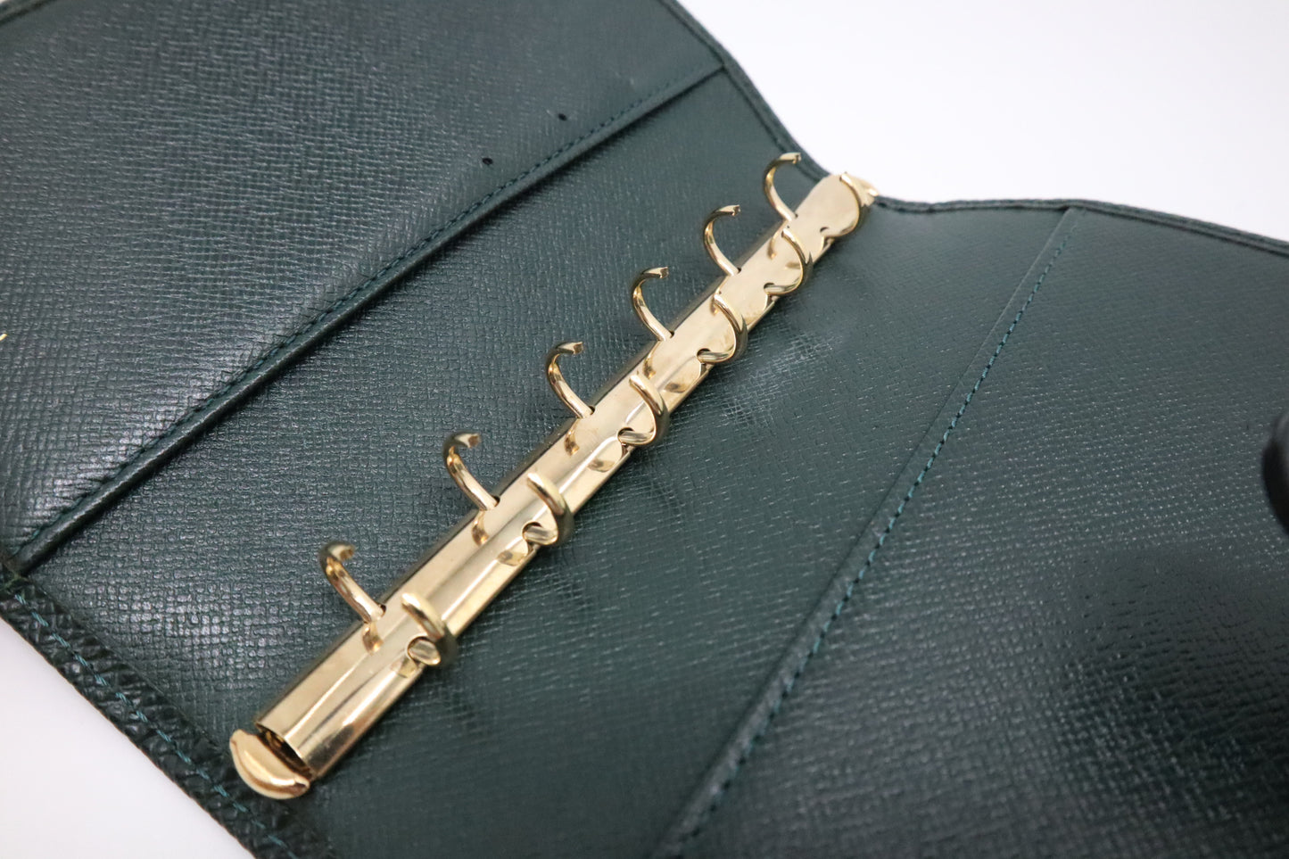 Louis Vuitton Agenda PM in Green Taiga Leather