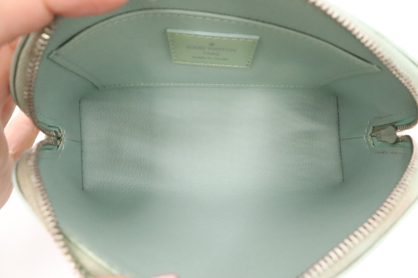 Louis Vuitton Pochette Cosmetic in Electric Amande Epi Leather