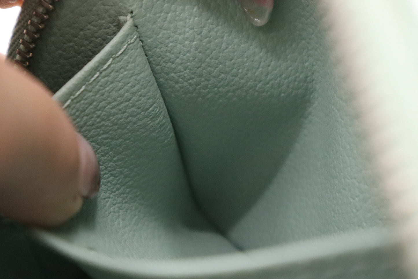 Louis Vuitton Pochette Cosmetic in Electric Amande Epi Leather