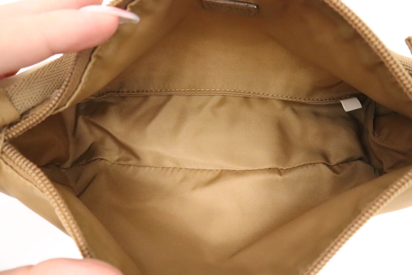 Prada Handbag in Beige Nylon