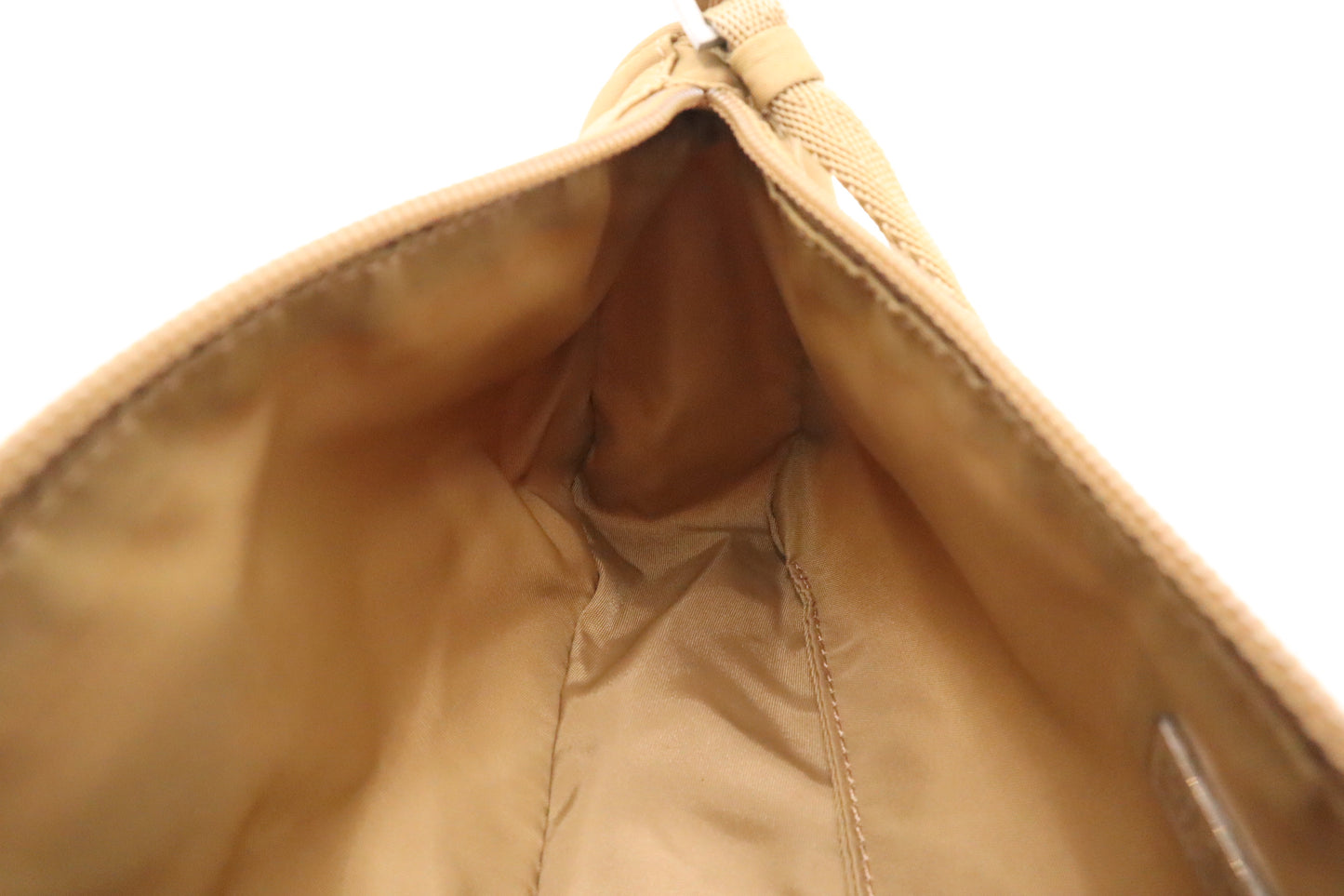 Prada Handbag in Beige Nylon