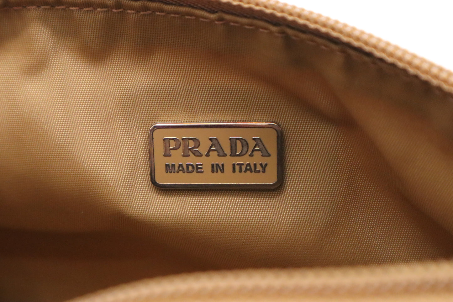 Prada Handbag in Beige Nylon