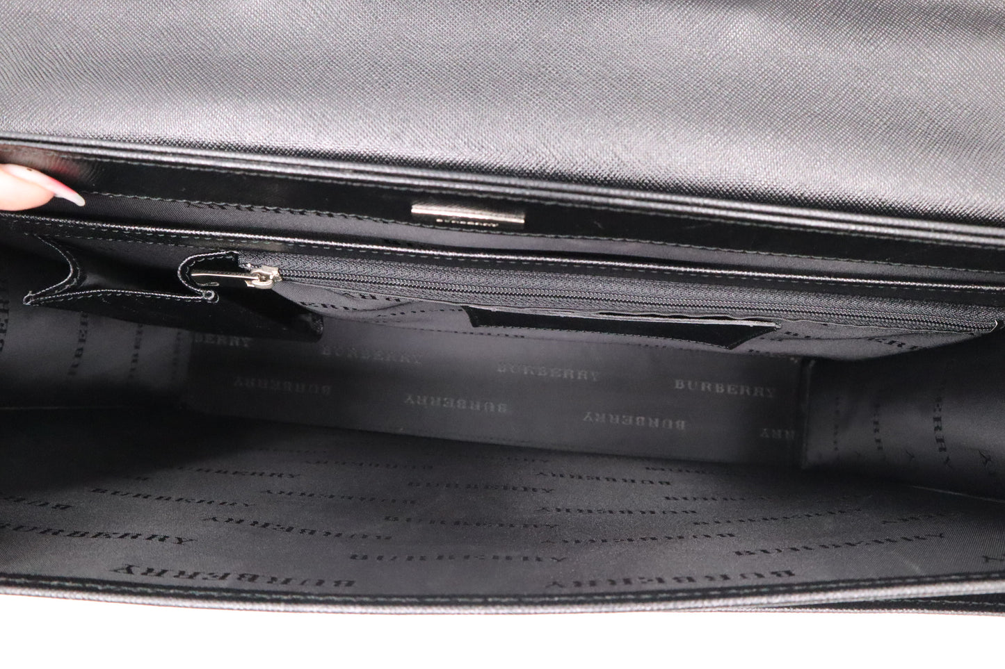 Burberry Briefcase in Black Leather