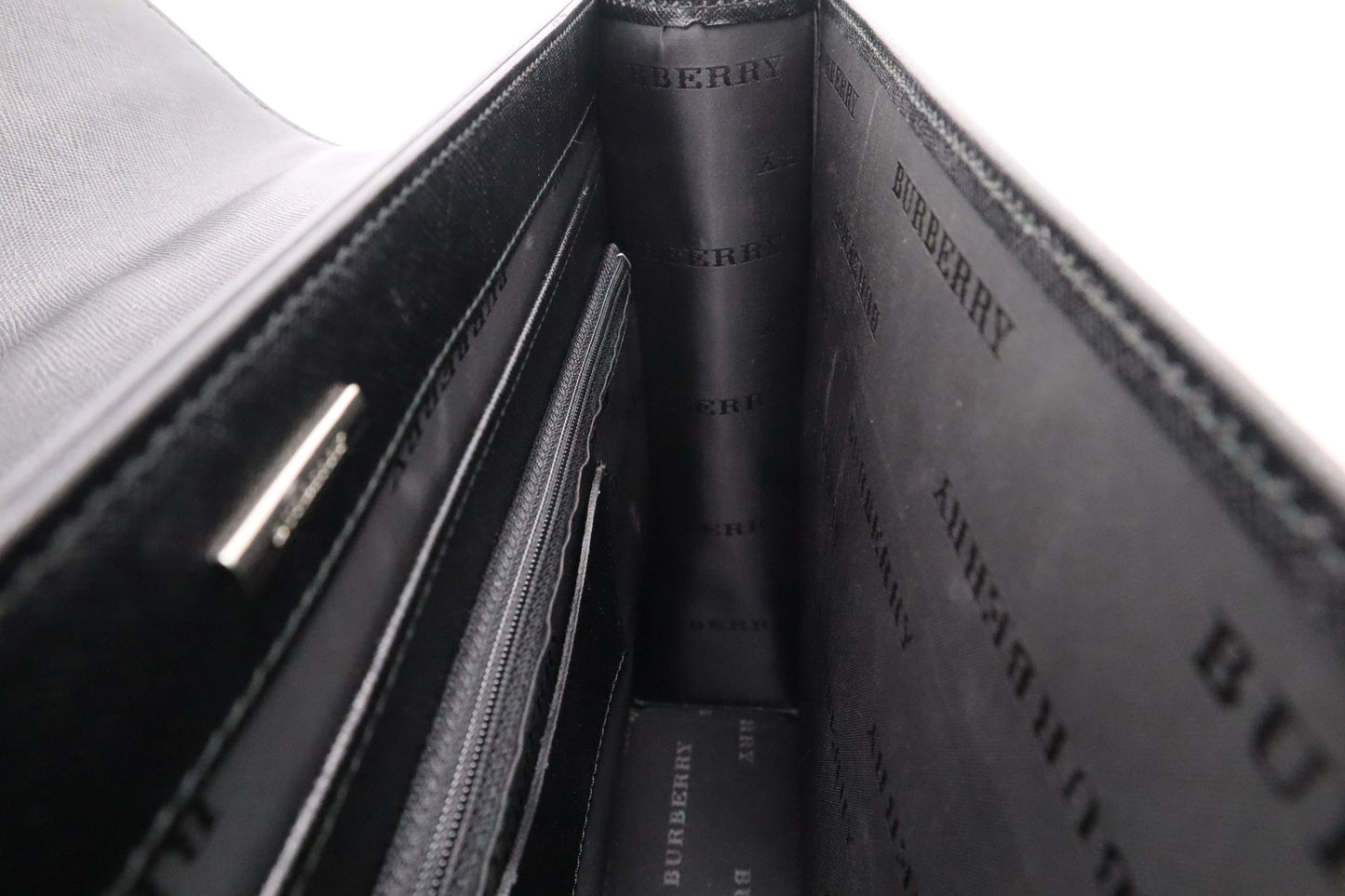 Burberry Briefcase in Black Leather