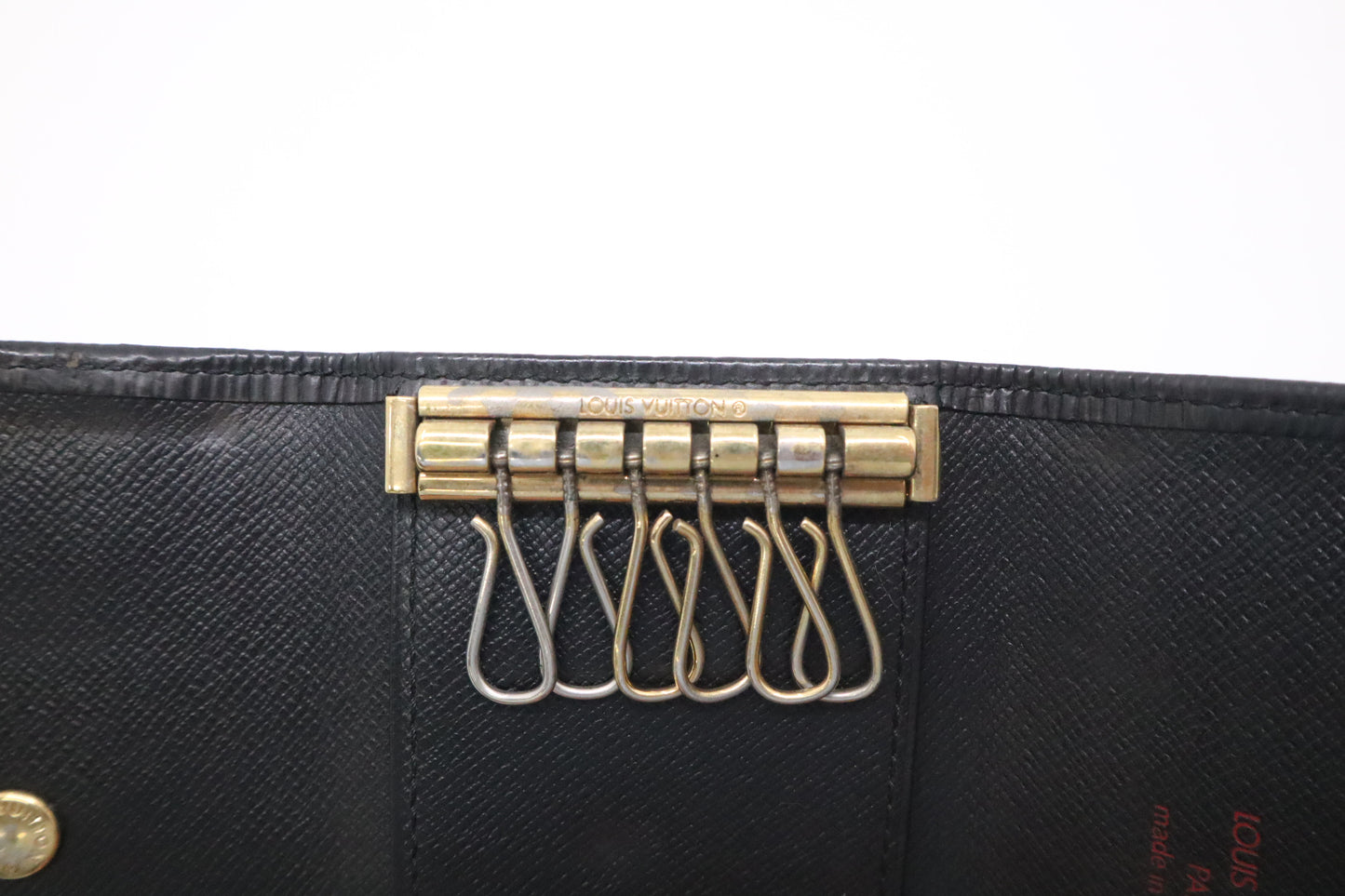 Louis Vuitton 6 Key Case in Black Epi Leather