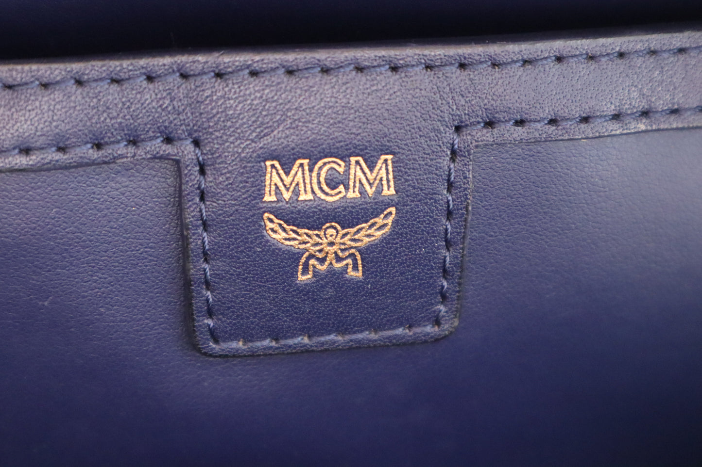 MCM Backpack in White Visetos Canvas