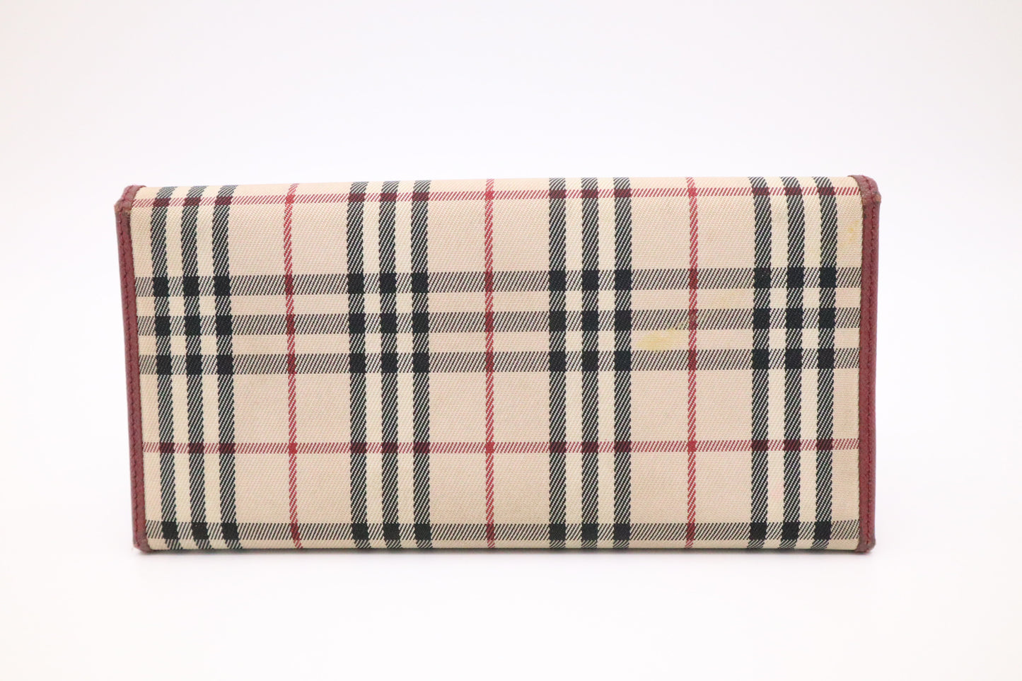 Burberry Bifold Long Wallet in Nova Check Canvas