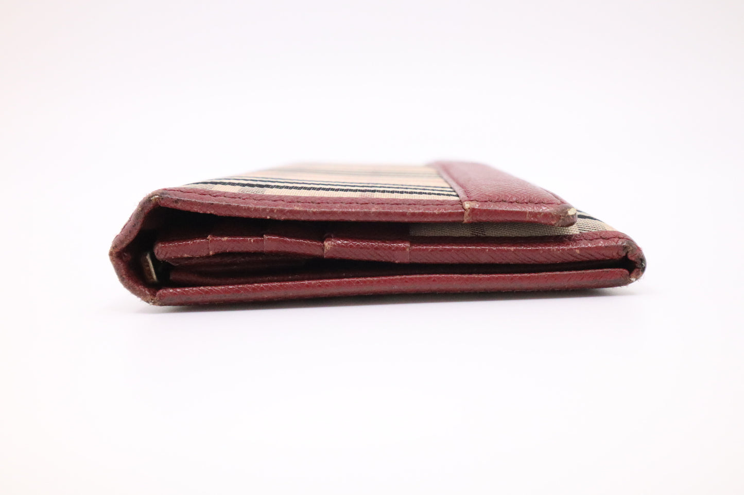 Burberry Bifold Long Wallet in Nova Check Canvas