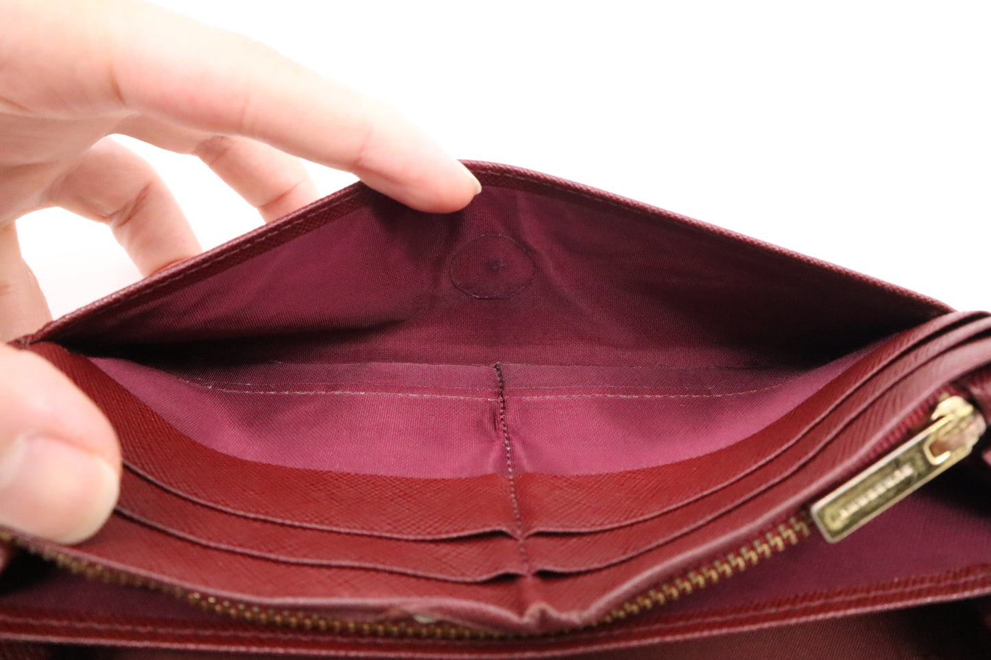 Burberry Bifold Long Wallet in Nova Check Canvas