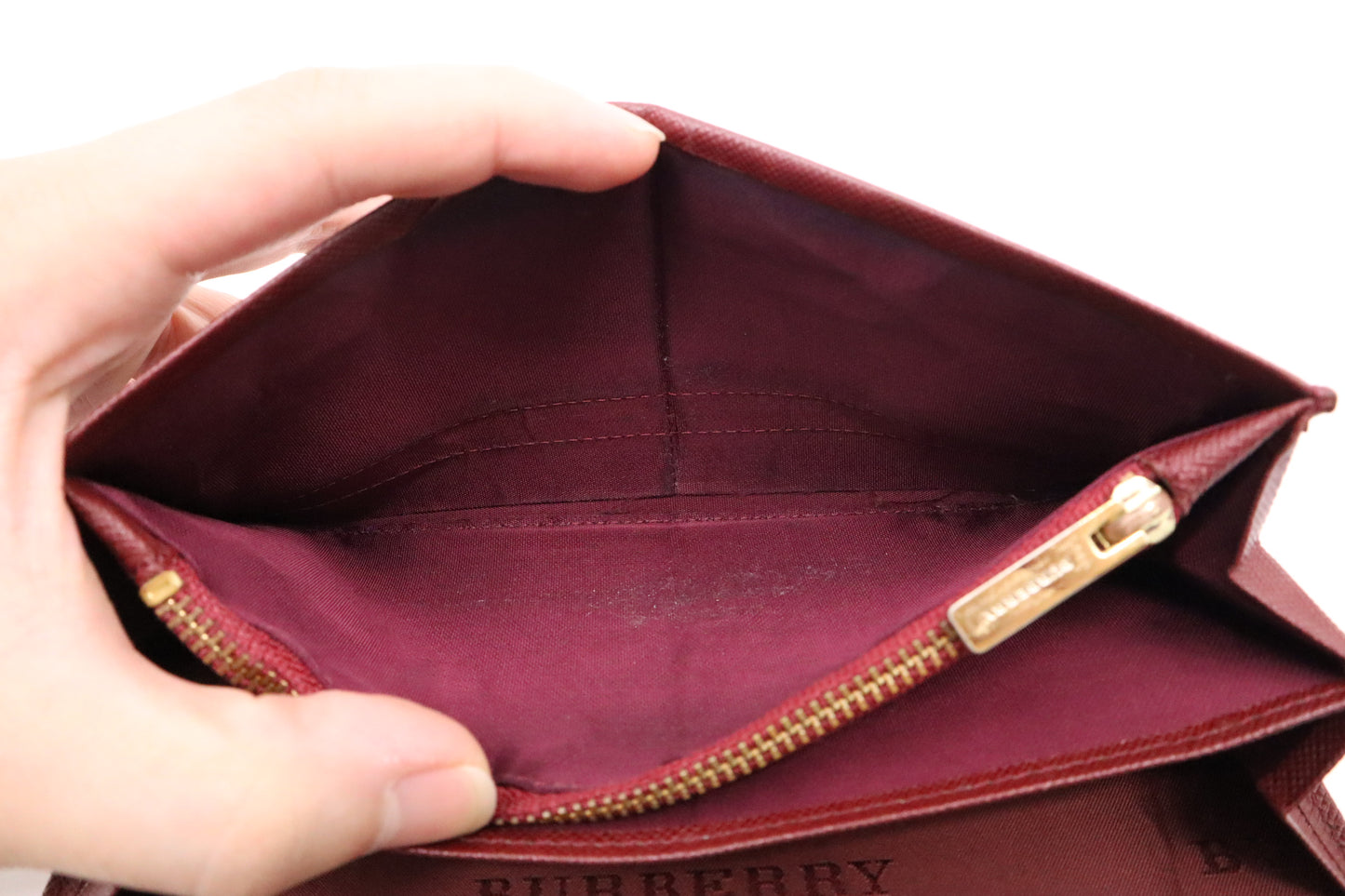 Burberry Bifold Long Wallet in Nova Check Canvas