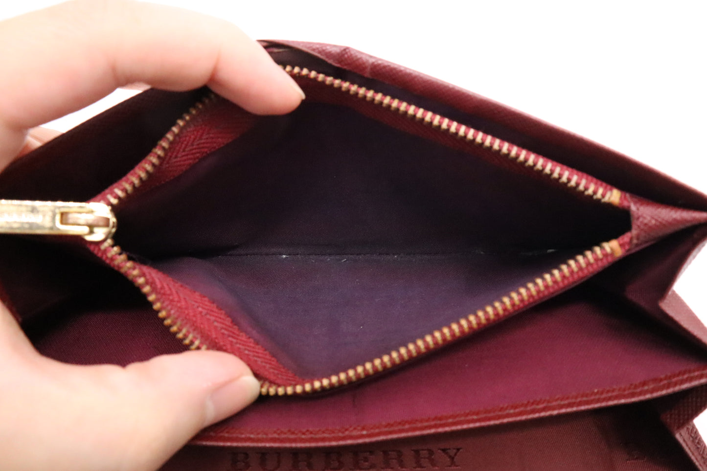 Burberry Bifold Long Wallet in Nova Check Canvas