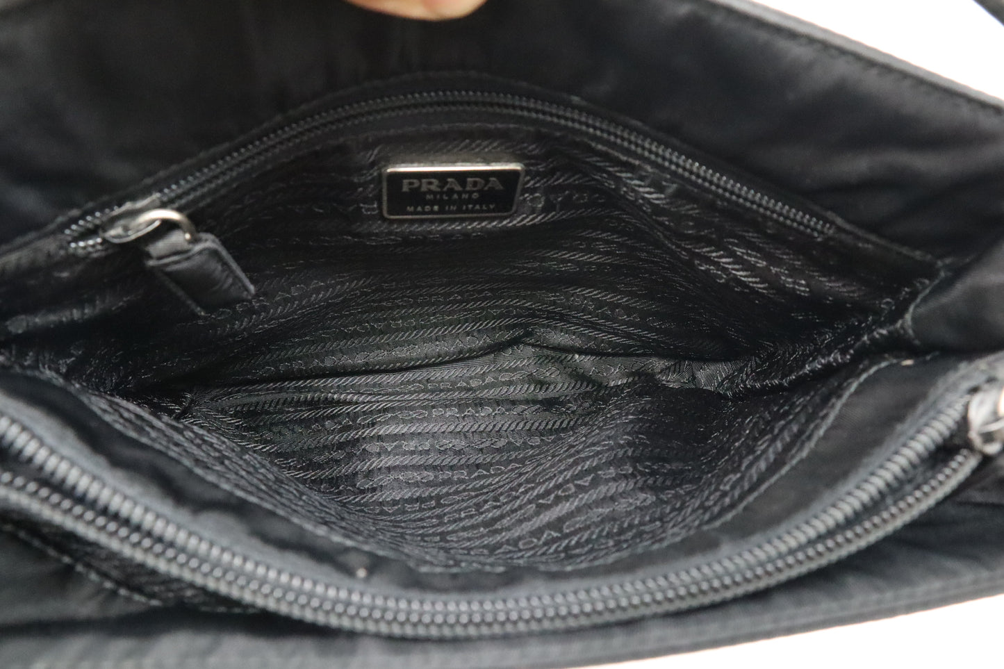 Prada Handbag in Black Nylon
