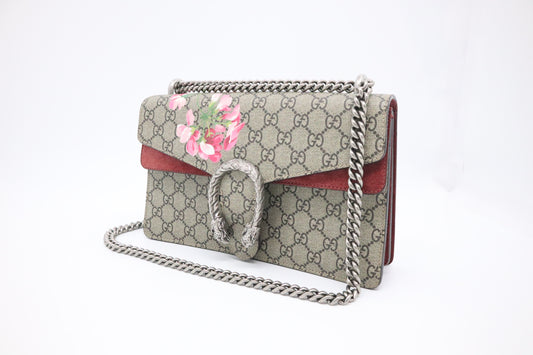 Gucci Medium Dionysus in Pink Blooms GG Canvas