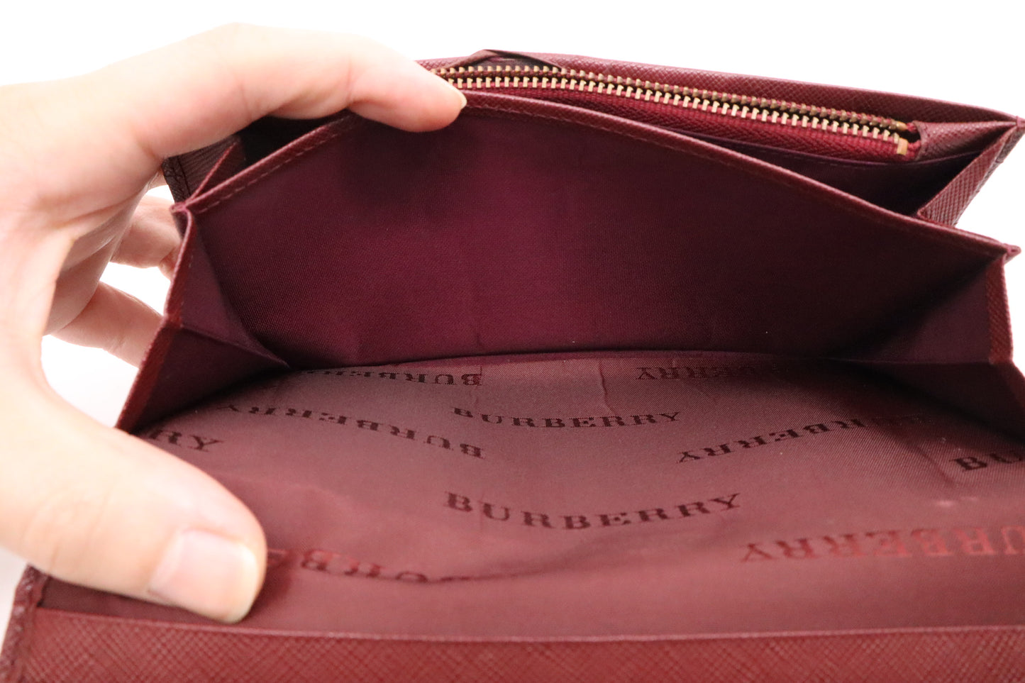Burberry Bifold Long Wallet in Nova Check Canvas
