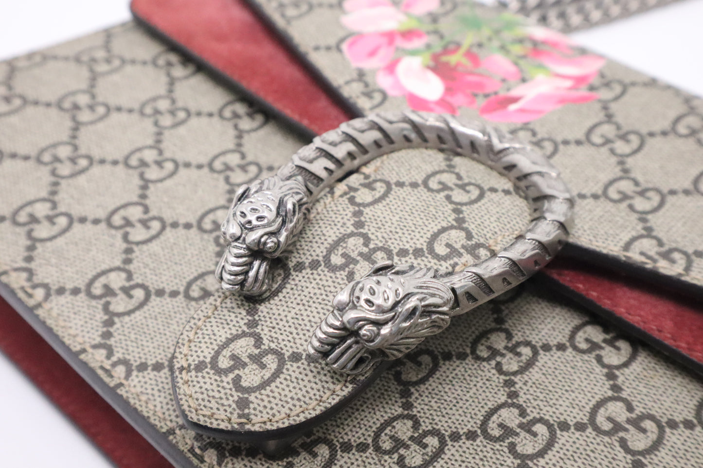 Gucci Medium Dionysus in Pink Blooms GG Canvas