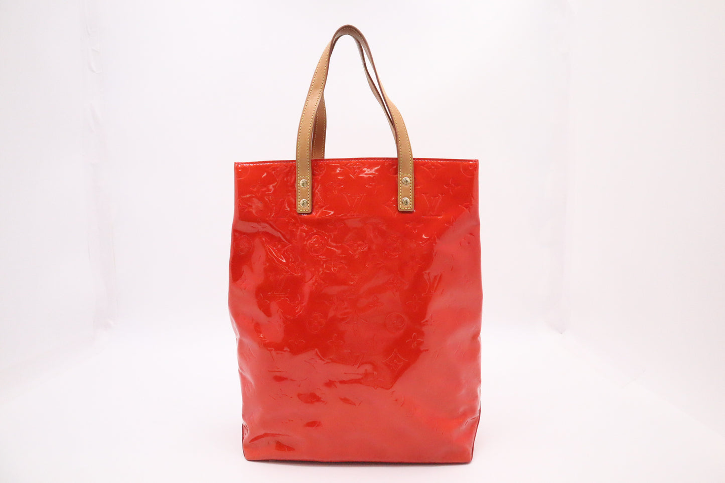 Louis Vuitton Reade MM in Orange Sunset Vernis Leather