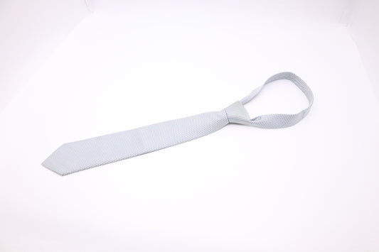 Hermes Tie in Light Blue Silk