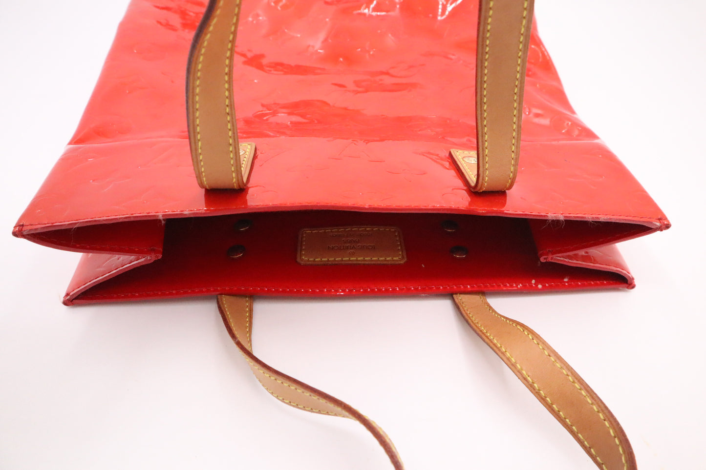 Louis Vuitton Reade MM in Orange Sunset Vernis Leather