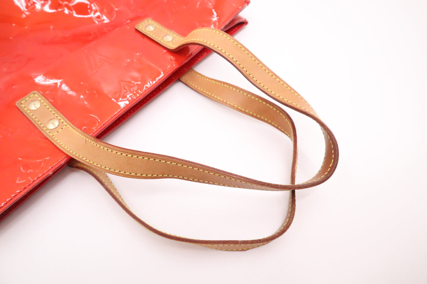 Louis Vuitton Reade MM in Orange Sunset Vernis Leather