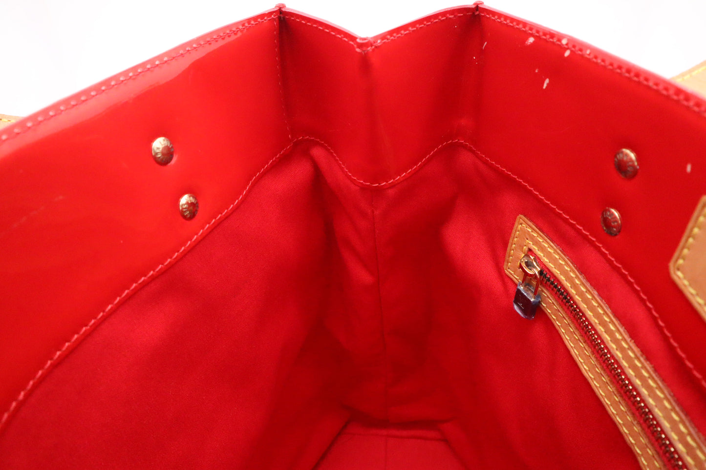 Louis Vuitton Reade MM in Orange Sunset Vernis Leather