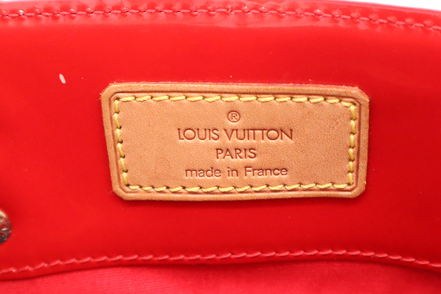 Louis Vuitton Reade MM in Orange Sunset Vernis Leather