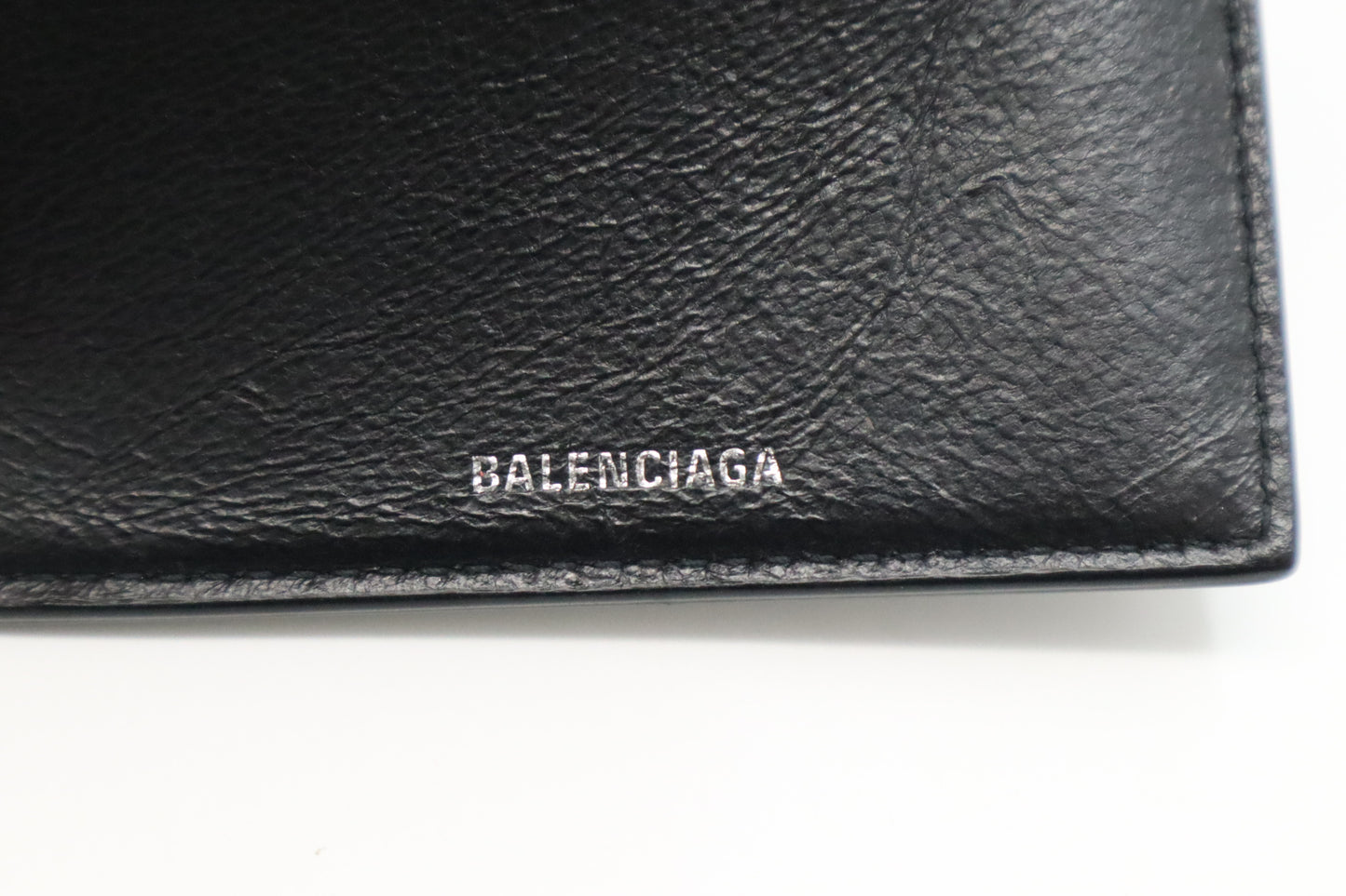 Balenciaga Compact Wallet in Black Leather