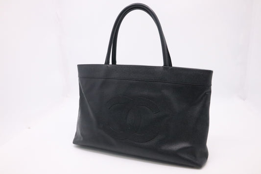 Chanel Tote in Black Caviar Leather