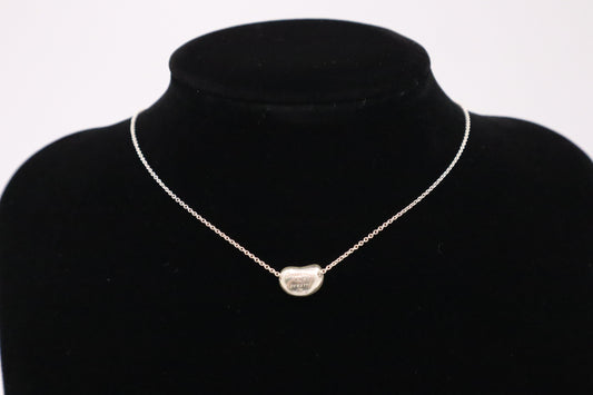 Tiffany & Co. Small Bean Necklace in Sterling Silver