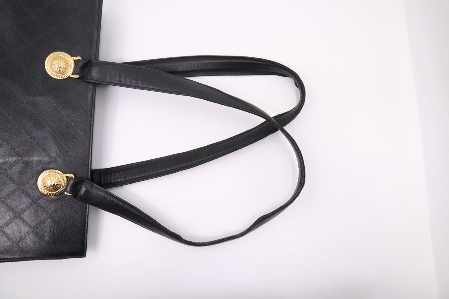 Versace Tote in Black Leather