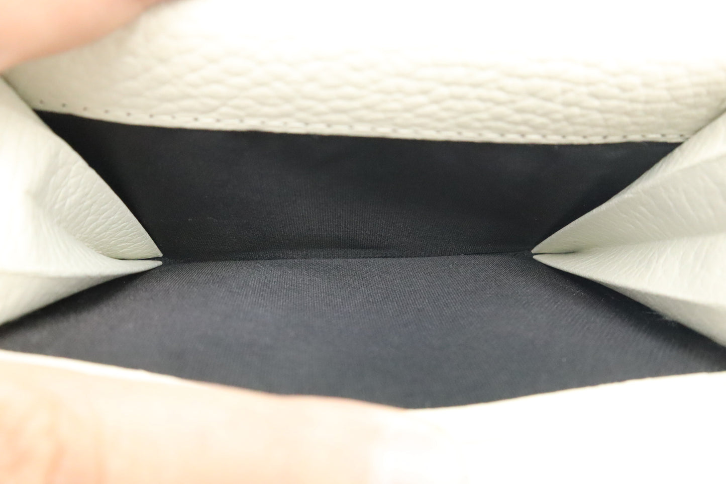 Burberry Card Case in Ivory Leather