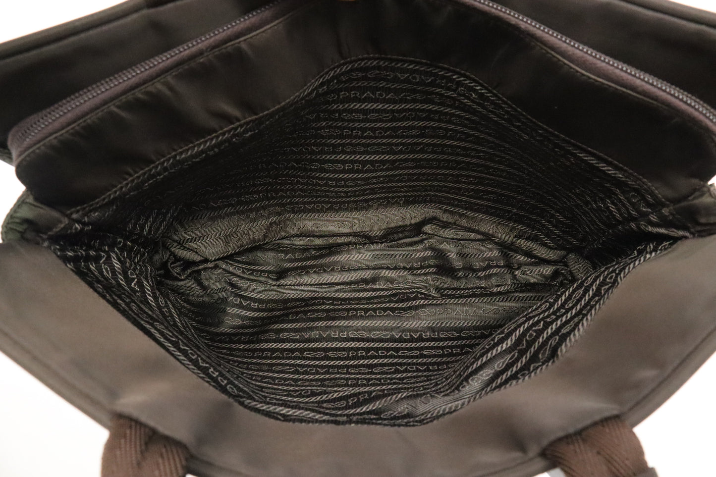 Prada Business Bag in Brown Nylon