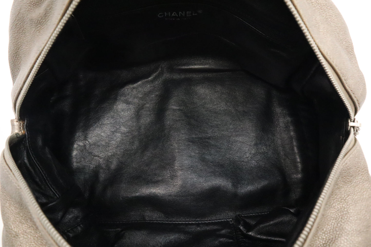 Chanel Ligne Luxe Bowler Bag in Pewter Leather