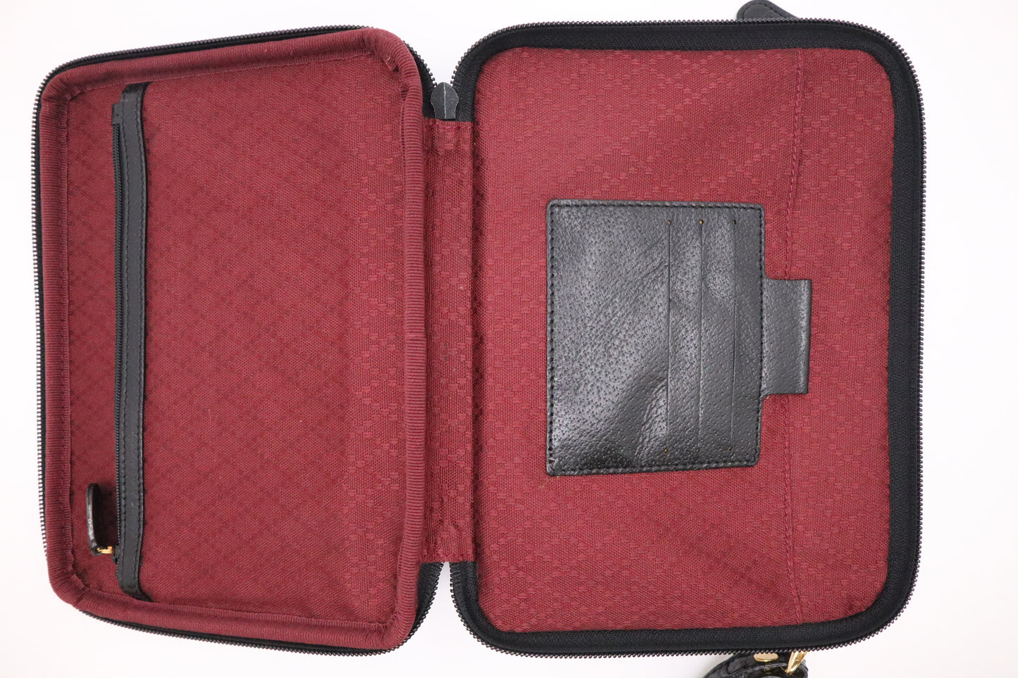 Gucci Wrist Pouch in Black Leather