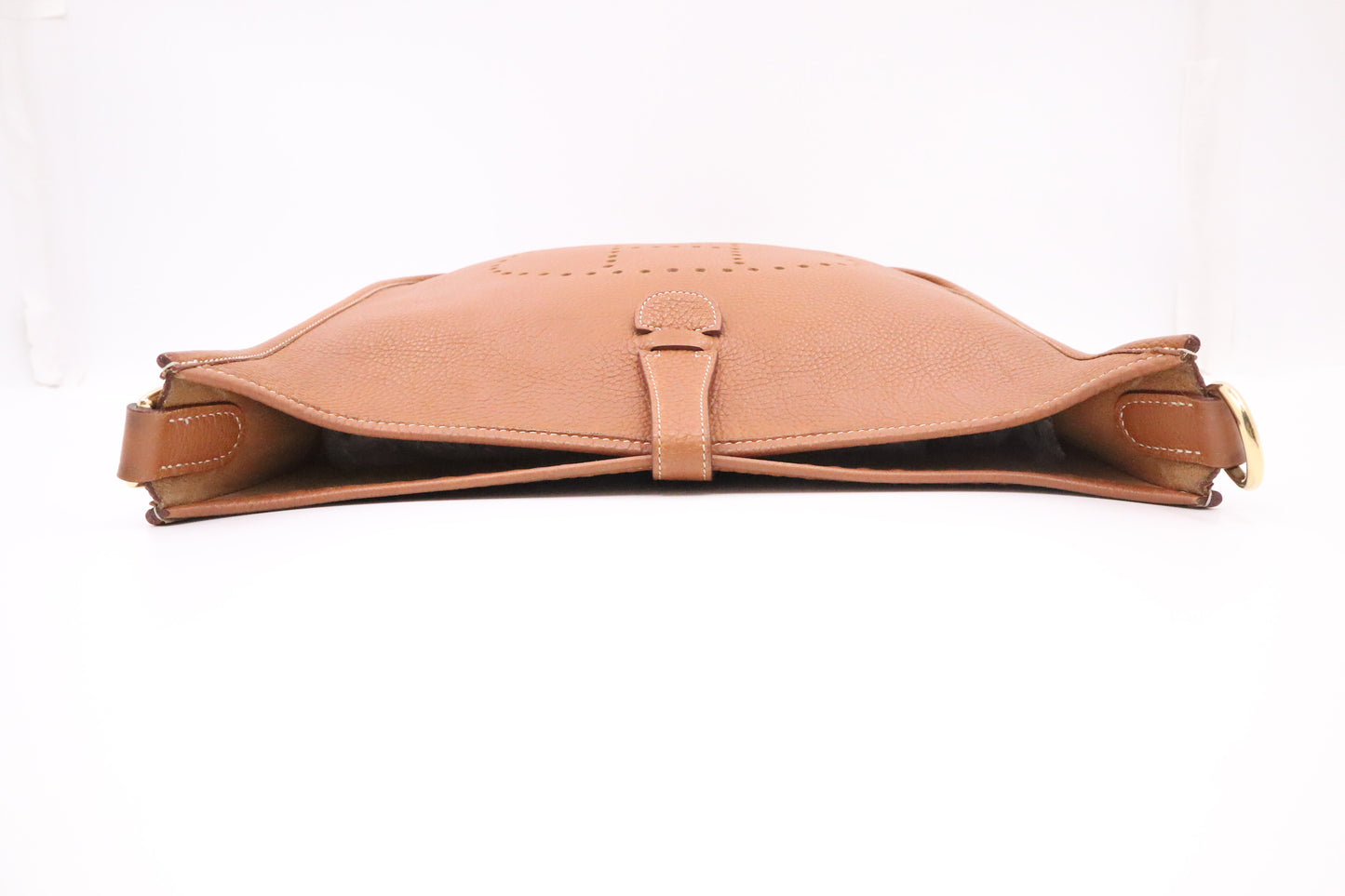 Hermes Evelyne GM in Brown Clemence Leather