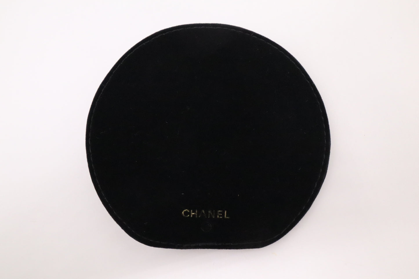 Chanel Round Vanity Case in Red Leather