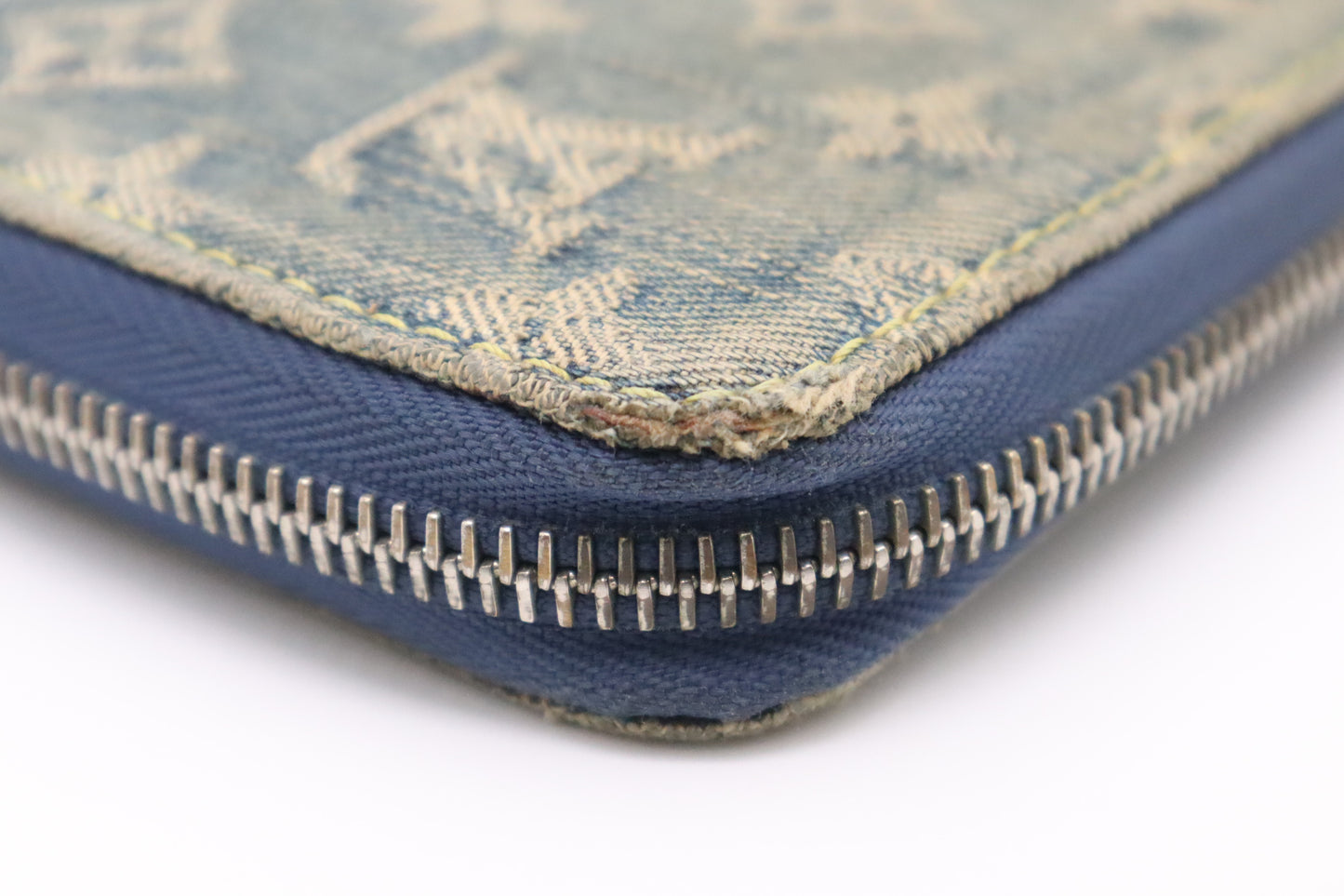 Louis Vuitton Long Zippy Wallet in Denim Monogram Canvas