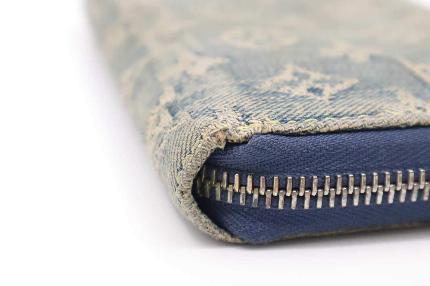 Louis Vuitton Long Zippy Wallet in Denim Monogram Canvas