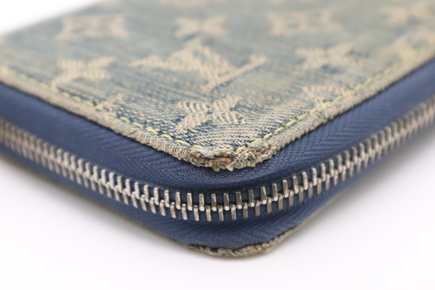 Louis Vuitton Long Zippy Wallet in Denim Monogram Canvas