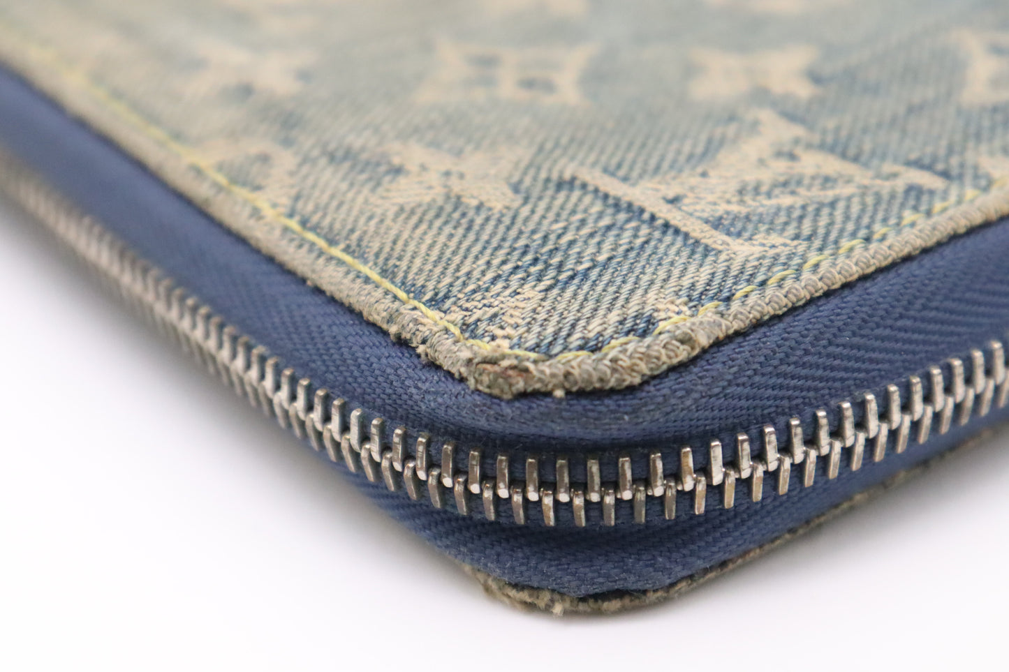 Louis Vuitton Long Zippy Wallet in Denim Monogram Canvas