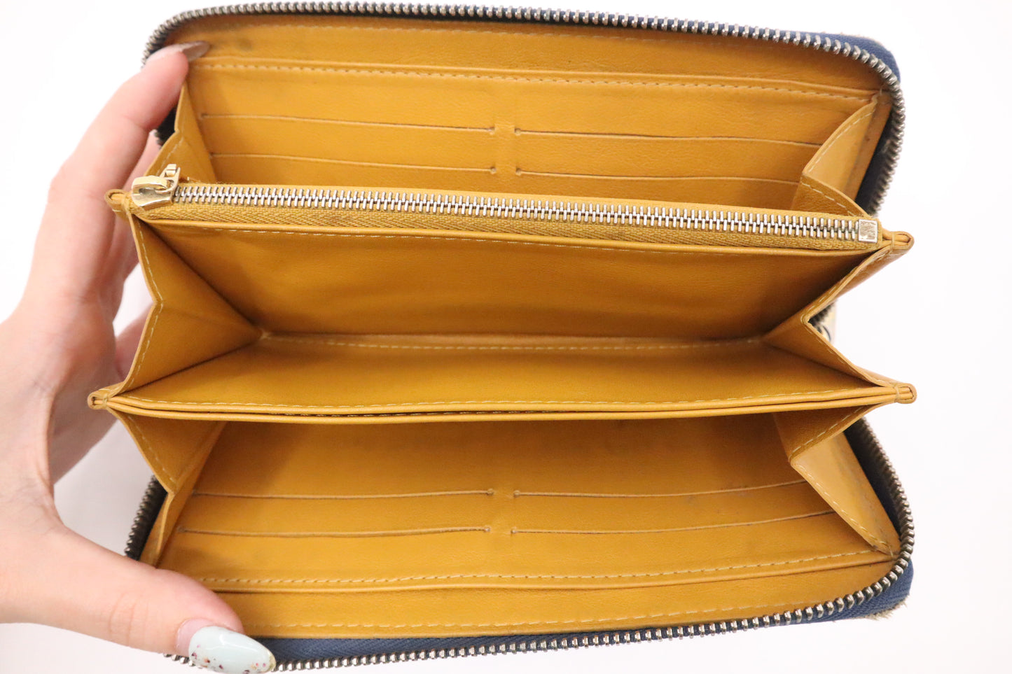 Louis Vuitton Long Zippy Wallet in Denim Monogram Canvas