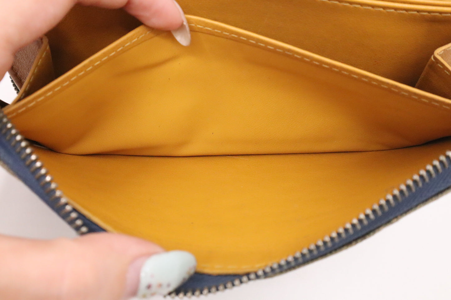 Louis Vuitton Long Zippy Wallet in Denim Monogram Canvas