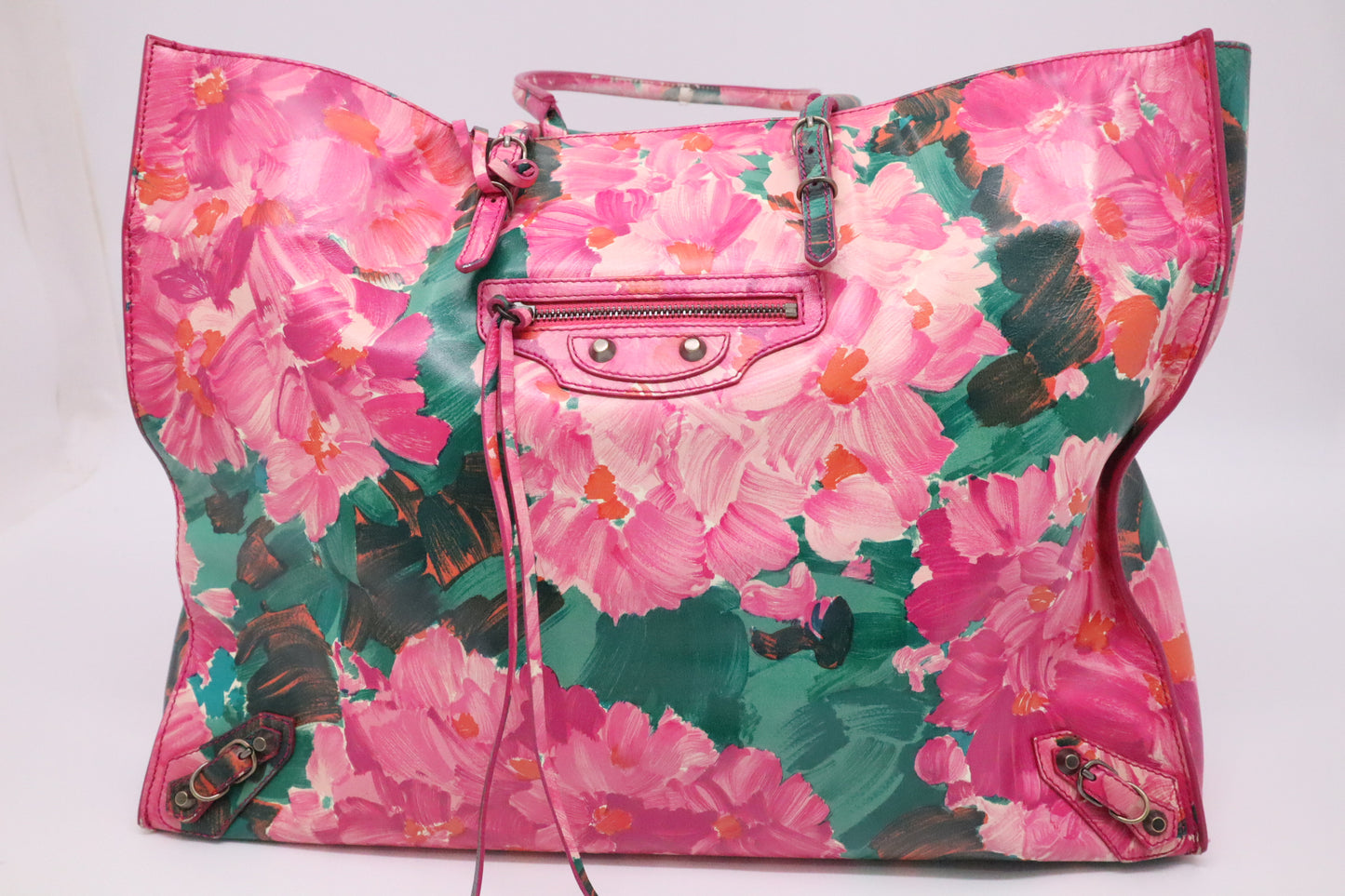 Balenciaga Papier Tote in Floral Leather