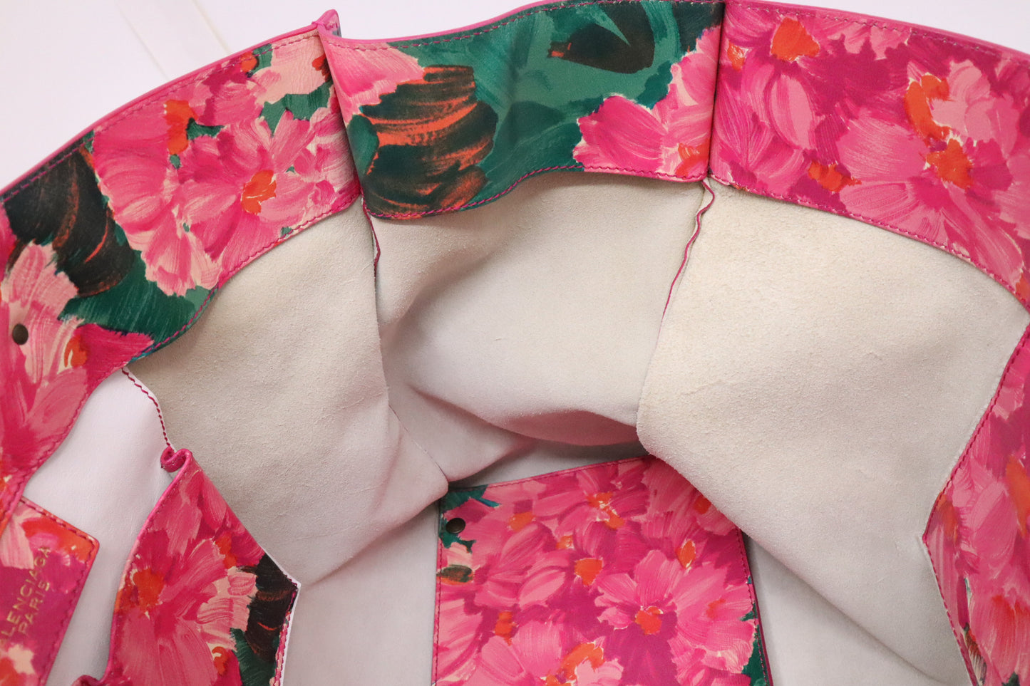 Balenciaga Papier Tote in Floral Leather
