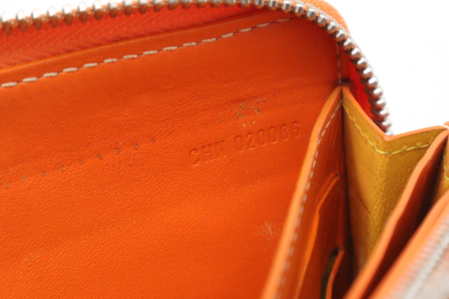 Goyard Long Zippy Wallet in Orange Goyardine Canvas