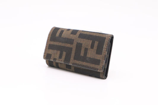 Fendi Key Case in Zucca Canvas