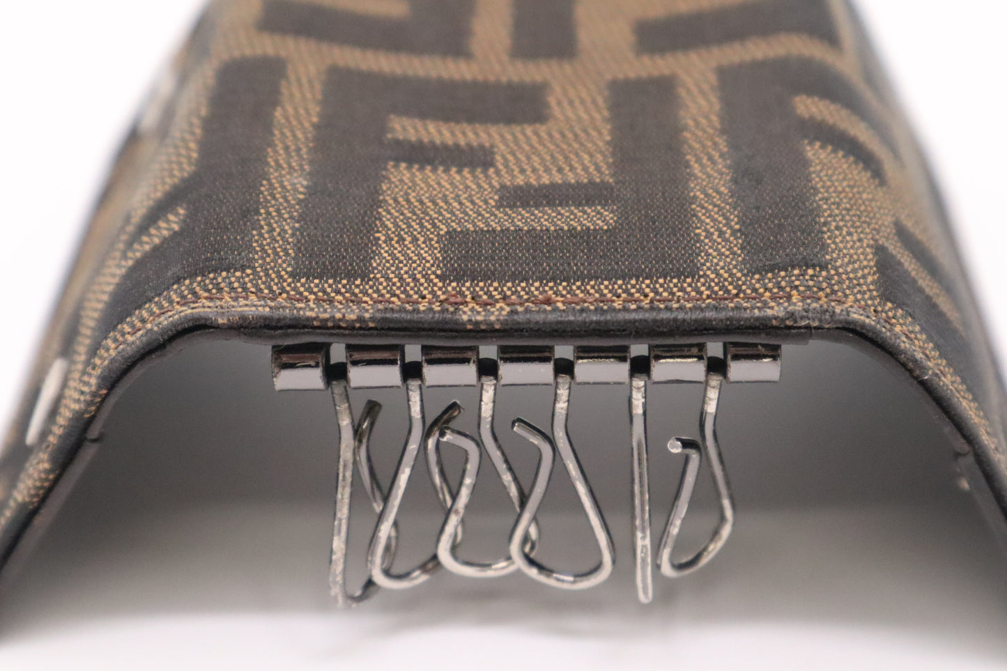 Fendi Key Case in Zucca Canvas