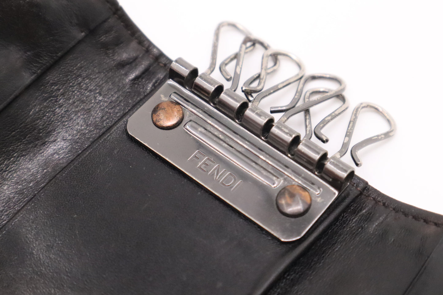 Fendi Key Case in Zucca Canvas