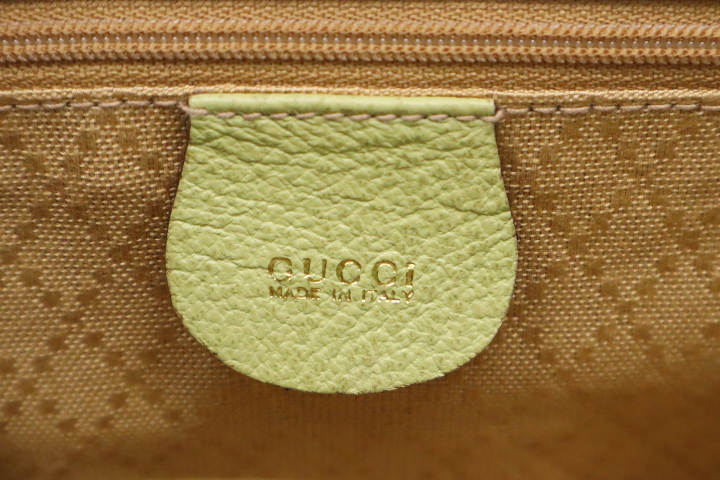 Gucci Bamboo Backpack in Pale Green Suede